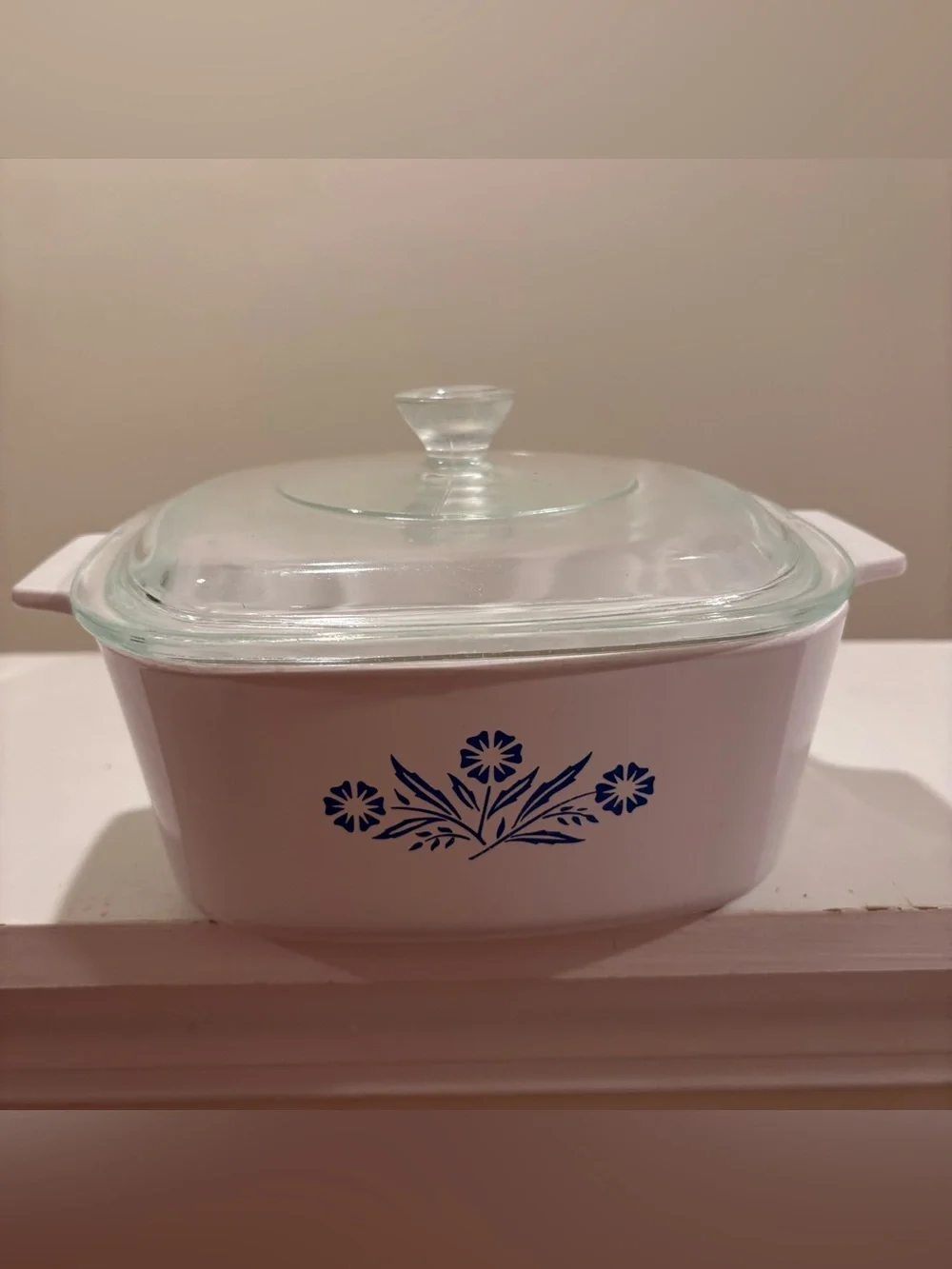 Vintage Corningware A-1-1/2-B, 1.5 Liter Casserole Dish with Pyrex Lid, Blue Cor